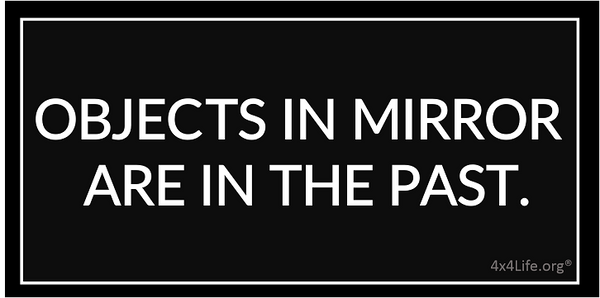 Objects in Mirror Decals - Black/White or Clear