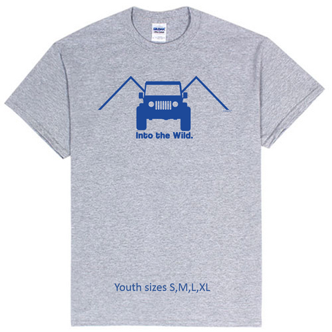 Kids  Into the Wild 4x4 Jeep Enthusiasts Tee!